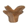 thumbnail image 5 of Decorative Bowl Teak Wood Sculptural Design - Casual Finish for Home, Office, Living Room or Bedroom Decor Accent Piece - Handcrafted Natural Display for Rustic Style Spaces - 8" Brown, 5 of 9