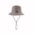 thumbnail image 1 of Dark Gray Unisex Solid Color Foldable Breathable Sun Hat Fisherman Hat Dark Gray With Drawstring For Sun Protection Head Circumference 21.26-22.83 Inch, 1 of 3