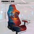 thumbnail image 2 of Whosucclay Tiger Fire Print Gaming Chair Cover Cat Scratch Proof Jacquard, Spandex Gaming Chair Slipcovers Arms Attached Washable for Office/PC Chairs & Racing Style Seats, 2 of 8