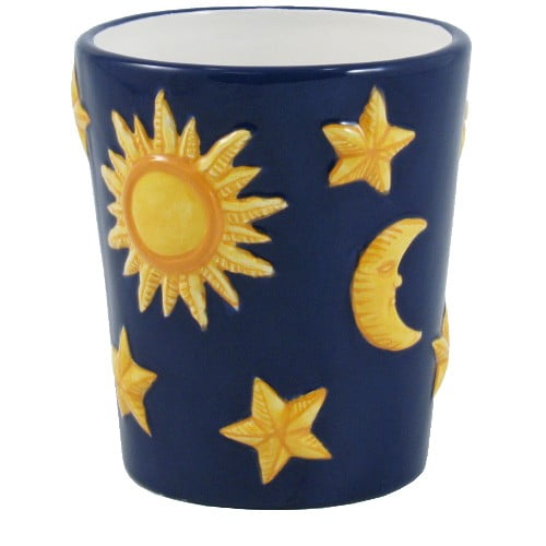BigKitchen Celestial Moon and Stars Glazed Ceramic Tumbler