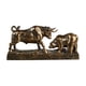 thumbnail image 2 of Estatua de toro y oso, 11 x 3 x 5,3 pulgadas, colección Feng Shui, escultura animal Color bronce, 2 of 9