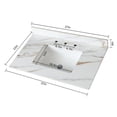 thumbnail image 4 of 37 Inch American Traditional Sintered Stone Vanity Top for Bathroom Avoid Wall Water Damage, 4 of 7