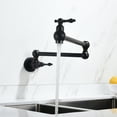 thumbnail image 7 of Cfowner Wall Mount Kitchen Faucet with Double Joint Swing Arm, Pot Filler Folding Faucet for Bar Home Living Room, 7 of 7