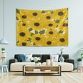 thumbnail image 4 of FREEAMG Sunflowers Background Tapestry Aesthetic Tapestry Wall Hanging for Home Decor 80" x 60" Inches, 4 of 6