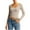 Khaki, variant on FAIWAD Cropped Sweaters for Women Long Sleeve Scoop Neck Slim Fitted Ribbed Knit Pullover Trendy Casual Going Out Clothes