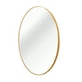thumbnail image 6 of Nmkwnr 36 Inch Metal Frame Vanity Mirror Round Wall Mirror for Bathroom, Living Room, Gold, 6 of 9