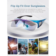 thumbnail image 4 of TINHAO Polarized Sunglasses Fit Over Prescription Glasses for Men Women Flip Up Shield Wrap Around Driving Sunglasses, 4 of 7