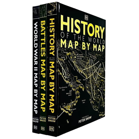 Map By Map Series By Peter Snow & DK 3 Books Collection Set - Non Fiction - Hardback