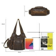 Angel Kiss for Women Large capacity Vegan Leather wallet and Handbags Crossbody Purses Multi pocket shoulder bag