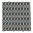 thumbnail image 2 of Ambesonne Abstract Shower Curtain, Nested Geometric Shapes, 69"Wx75"L, Indigo Salmon, 2 of 4