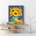 thumbnail image 4 of Cuadros Decorativos 5D DIY Diamond Painting Kits completo redondo taladro girasol mosaico imagen pared arte Tmvgtek embutido en tela, 4 of 9