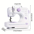 thumbnail image 2 of Professional Mini Sewing Machine, 12 Stitches Portable Electric Sewing Machine with Table | Complete Kit with Accessories, Easy to Use for Beginners | Perfect Christmas,, 2 of 8