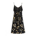thumbnail image 2 of Summer New Fashion Cottagecore French Vintage Holiday Style Floral Print Backless Lace-Up Spaghetti Strap Dress Women-CX2339-M, 2 of 6