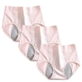 thumbnail image 3 of Audhol Period Underwear for Women! Womens High Waisted Bikini Underwear Smooth Hipster Underwear Breathable Ladies Period Underwear Pink L, 3 of 8