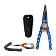thumbnail image 2 of Colaxi Fishing Split Ring Pliers, Fish Control Pliers, Fishing Tongs, Multifunctional Line Cutter Scissors, PE Wire Fish Shear Blue, 2 of 8