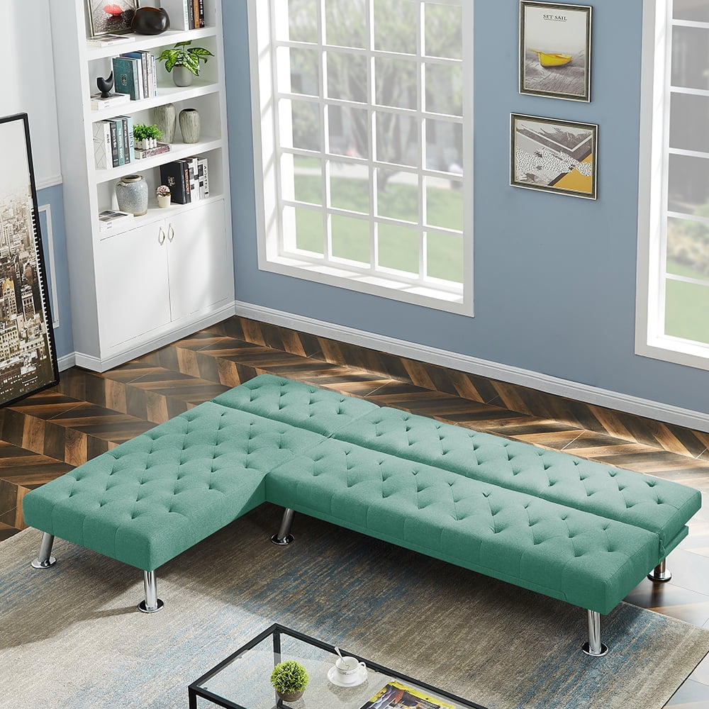 Lowestbest Sofa Bed and Sleepers Couch, Sectional Recliner Couch Sofabed for Living Room, Green Lowestbest Sofa Bed and Sleepers Couch, Sectional Recliner Couch Sofabed for Living Room, Green