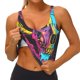 thumbnail image 3 of Balery Neon Gothic Skull Moon Sujetadores deportivos con espalda cruzada para mujer, acolchados, sin costuras, de alto impacto, ideales para yoga, gimnasio, entrenamiento y fitness.-, 3 of 8