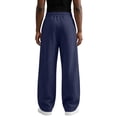 thumbnail image 6 of Men Loose Fit Jogger Pants Elastic Drawstring Waist Wide Leg Casual Sweatpants Breathable Outdoor Workout Pants With Side Pockets M, 6 of 8