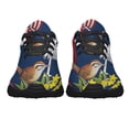 thumbnail image 5 of South Carolina Yellow Jessamine Flower and Carolina Wren Bird Shoes Sneakers Black Size 7.5, 5 of 7