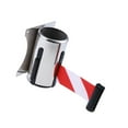 thumbnail image 1 of ZheElen Stanchion Queue Barrier Wall Mount Crowd Control Retractable Ribbon Red White 4meter, 1 of 8