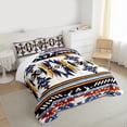 thumbnail image 3 of Homewish Tribal Aztec 3 Pieces Queen Comforter Set for Teens Boys Girls,Bohemian Theme Ultra Soft Bedding Sets,Exotic Style Bedding Comforter Set,Ultra Soft Home Decor, 3 of 8