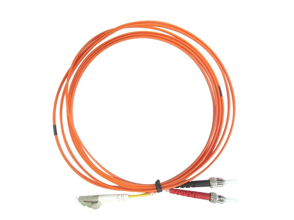 Monoprice OM1 Fiber Optic Cable 1 Meter, LC/UPCST/UPC, Multi Mode