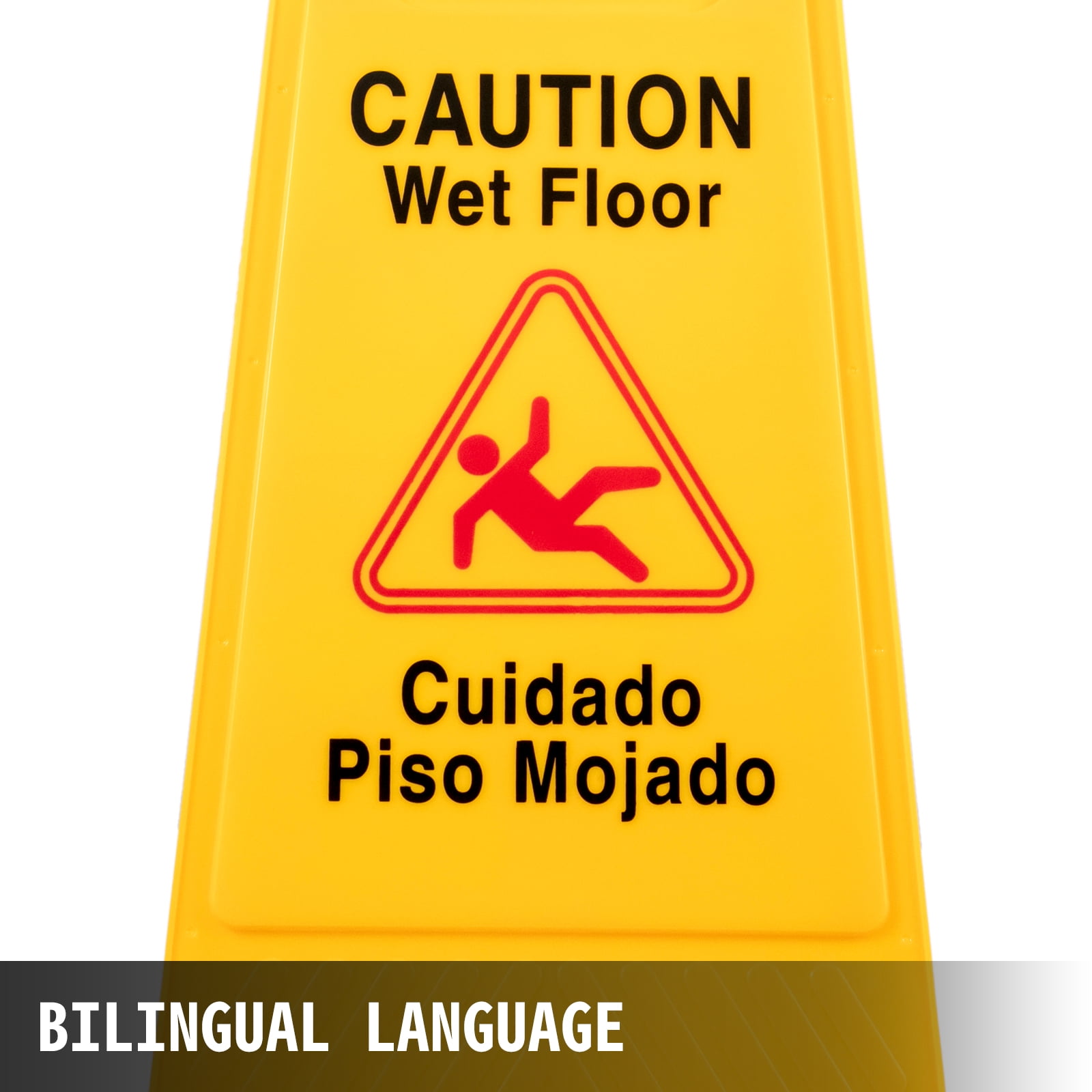 Spanish with Storage Tube FREE SHIPPING!!! Wet Floor Sign 6 PACK English 