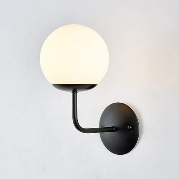 Modern Wall Lamp, Vintage Industrial Glass Wall Lights, E27 Retro LED Wall Sconce for Corridor, Living Room, Balcony, Bedroom,b