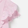 thumbnail image 5 of LYMAYTER 1-8 Years Girls Crewneck T-Shirt for Kids Baby Ruffle Short Sleeve Tees Shirt Toddler Summer Cotton Pullover, 5 of 9