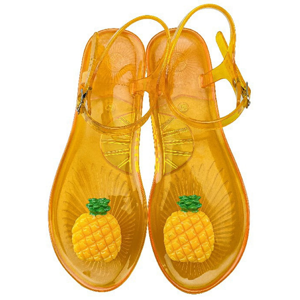 orange jelly heels