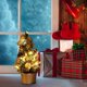 thumbnail image 5 of Árbol de Navidad de escritorio con luces, árbol de Navidad artificial para oficina al aire libre 10 luces 20cm BLESIY Árbol de mesa, 5 of 8