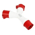 thumbnail image 1 of Enchufe industrial en forma de Y tratamiento engrosado 380-415V Enchufe de aviación en forma de Y impermeable Conductor de latón de 5 pines para agricultura, 1 of 8