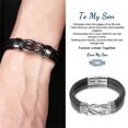 thumbnail image 3 of Pulsera To My Son Pulsera Madre e hijo Forever Linked PU Leather, 3 of 5