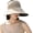 Khaki, variant on Womens Casual Sun Hats Super Wide Brim Summer Beach Cap Foldable Bucket Hat UV Protection with Ponytail Hole Outdoor