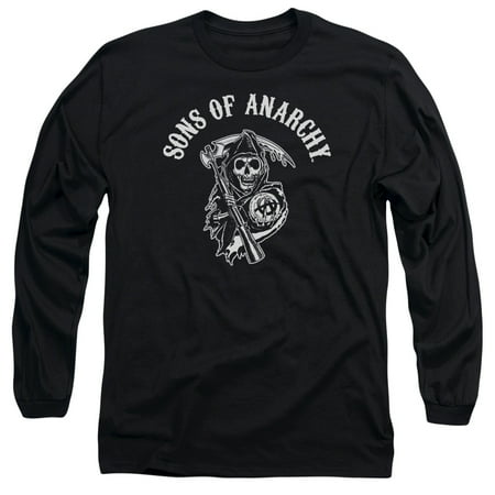 Trevco SONS OF ANARCHY SOA REAPER Black Adult Unisex T-Shirt