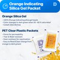 thumbnail image 4 of 5 Gram [50 Packs] "Dry & Dry" Premium Orange Indicating Silica Gel Packets - Rechargeable, 4 of 8