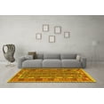 thumbnail image 3 of Ahgly Company Indoor Square Persian Yellow Traditional Area Rugs, 4' Square, 3 of 4