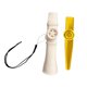 thumbnail image 4 of Flauta Kazoo de gran sonido, ligera, con cuerda para el cuello, ideal para conciertos y espectáculos. Blanco y dorado, 4 of 9