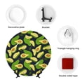 thumbnail image 4 of Gaeub Fresh Avocado Print Ceramic Plate,Dinner Plates,Bone China Decorative Plates with Display Stand,Art Ceramic Ornaments for Wall Hanging Decoration-10in, 4 of 6