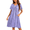 Purple Floral, variant on Ekouaer Women's House Dress with Pockets Moo Moo Nightgown V Neck Sleepwear Pleated Floral Print Mumu Dress