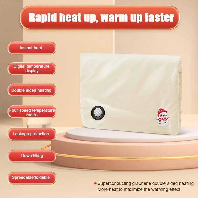 Usb Rechargeable Hand Warmer Electric Heating Hand Warmer Winter Hand Muffs Us