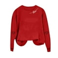thumbnail image 6 of Ounisa Valentine's Day Sweatshirt for Women Funny Love Heart Letter Shirts Casual Valentine Pullover Long Sleeve Crewneck Clothes, 6 of 6