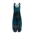 thumbnail image 2 of Teissuly Women Fashion Sexy Casual Vintage Print Backless V-Neck Sleeveless Playsuit Jumpsuit, 2 of 3