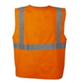 thumbnail image 4 of 10-Pack of Cordova V220L Type R, Class II, Orange Solid Fabric Vest, Hook & Loop Closure, 2-Inch Silver Reflective Tape, Large, 4 of 4