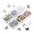 thumbnail image 7 of Aellinatey Nail Art Glitter 6-Grid 3D for Butterfly Nail Sequins Nail Art Makeup DIY Decora, 7 of 7