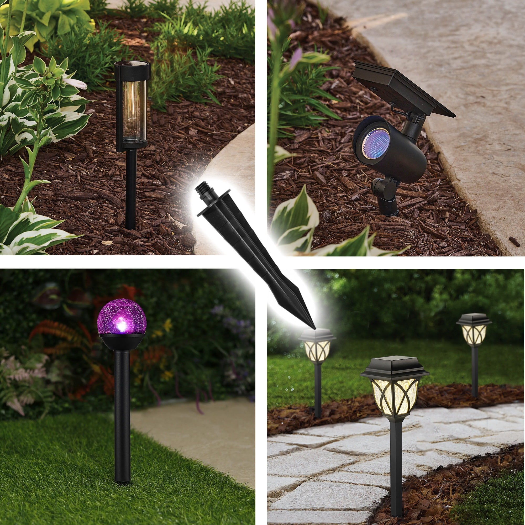 Mainstays Solar Landscape Light  Replacement Stake, 2-Pack