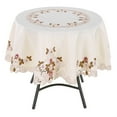 thumbnail image 3 of Nappe de Table, Couverture de Table de Table Florale Rouge Ronde Testée Professionnellement, 3 of 10
