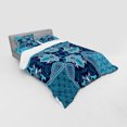 thumbnail image 2 of Ambesonne Vintage Bedding Set 4 Pcs, Floral Paisley Bohemic, Queen, Blue Navy Blue and White, 2 of 2