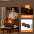 thumbnail image 3 of Fireplace Flame Air Diffuser Humidifier,7 Colors Aromatherapy Essential Oil Diffuser,150ml Ultrasonic Cool Mist Humidifier with Remote,3 Gears Timer Shutdown for Home, Bedroom, Office,Yoga (Black), 3 of 9