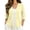Yellow, variant on Women's Plus Size Hollow Out Cardigan, 3/4 Sleeve Loose Knit Open Front Top, Lightweight Breathable Layering Sweater for Spring Fall Summer Daily Wear Beige
